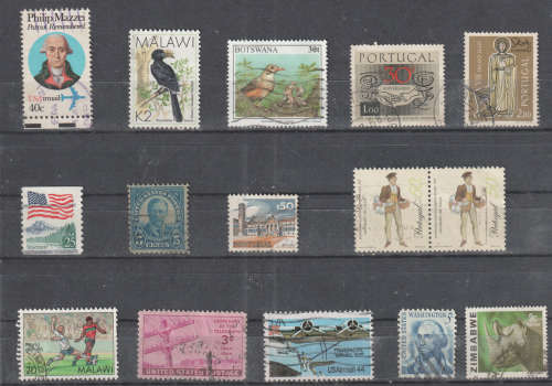 WORLD SELECTION BID PER STAMP TO TAKE ALL CARD EXCLUDED