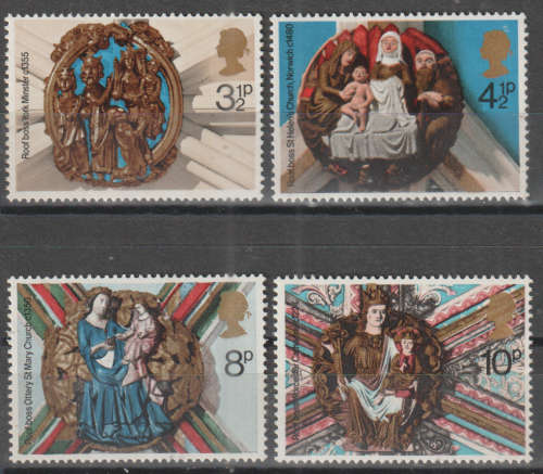 ENGLAND 1974 Christmas Stamps UMM SG 966-9