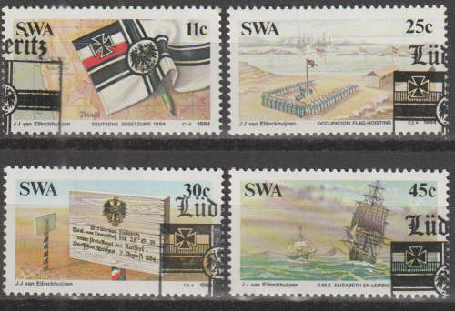 SWA 1984 The 100th Anniversary of Colonization of Southwest Africa by Germany CTO SACC 441-4