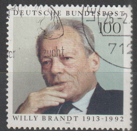 GERMANY 1993 The 80th Anniversary of the Birth of Willy Brandt, Politician ULH SG 2549