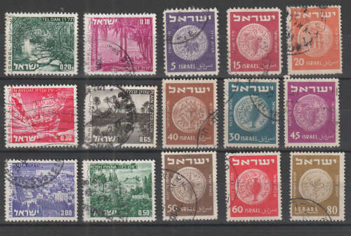 ISRAEL SELECTION BID PER STAMP TO TAKE ALL CARD EXCLUDED