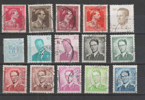 BELGIUM SELECTION BID PER STAMP TO TAKE ALL CARD EXCLUDED
