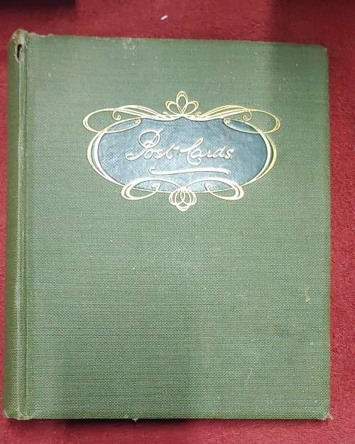 LARGE VINTAGE POST CARD ALBUM MAJORITY OF PAGES NOT USED REDUCED