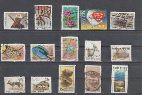 SOUTH AFRICA POSTALLY USED SELECTION BID PER STAMP TO TAKE ALL CARD EXCLUDED