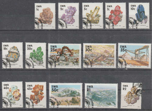 SWA 1989 Minerals and Mines CTO SET SACC 534-549