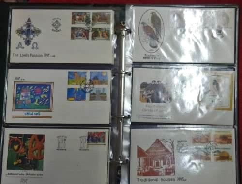 FIRST DAY COVER ALBUM FULL 69 COVERS 11 FIRST DAY SHEETS BOPHUTHATSWANA/CISKEI