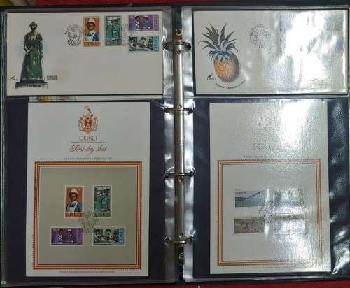 FIRST DAY COVER ALBUM FULL 69 COVERS 11 FIRST DAY SHEETS BOPHUTHATSWANA/CISKEI