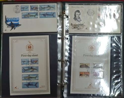 FIRST DAY COVER ALBUM FULL 69 COVERS 11 FIRST DAY SHEETS BOPHUTHATSWANA/CISKEI
