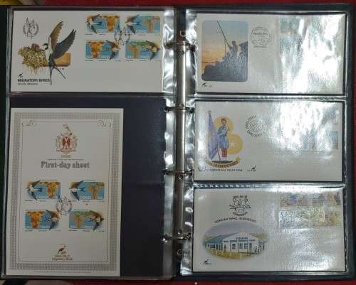 FIRST DAY COVER ALBUM FULL 69 COVERS 11 FIRST DAY SHEETS BOPHUTHATSWANA/CISKEI