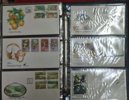 FIRST DAY COVER ALBUM FULL 69 COVERS 11 FIRST DAY SHEETS BOPHUTHATSWANA/CISKEI