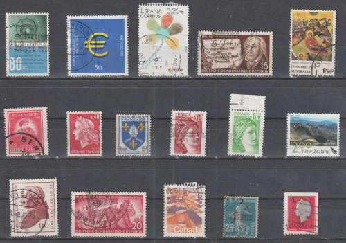 WORLD SELECTION BID PER STAMP TO TAKE ALL CARD EXCLUDED