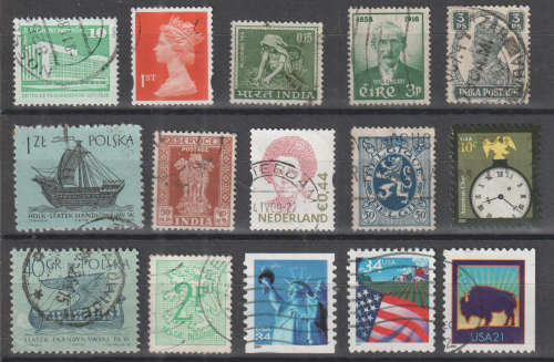 WORLD SELECTION BID PER STAMP TO TAKE ALL CARD EXCLUDED