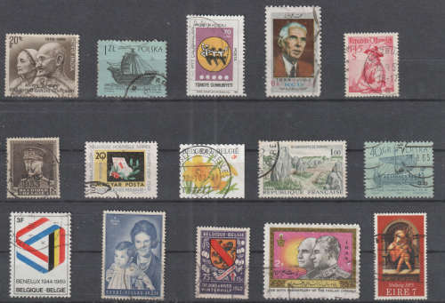 WORLD SELECTION BID PER STAMP TO TAKE ALL CARD EXCLUDED