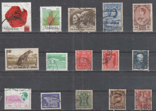 WORLD SELECTION BID PER STAMP TO TAKE ALL CARD EXCLUDED