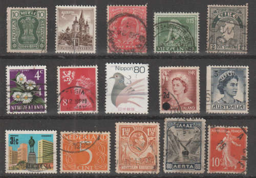WORLD SELECTION BID PER STAMP TO TAKE ALL CARD EXCLUDED