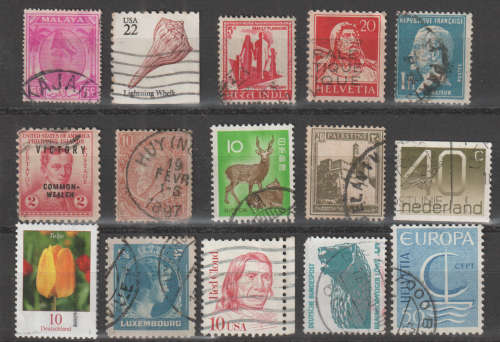 WORLD SELECTION BID PER STAMP TO TAKE ALL CARD EXCLUDED