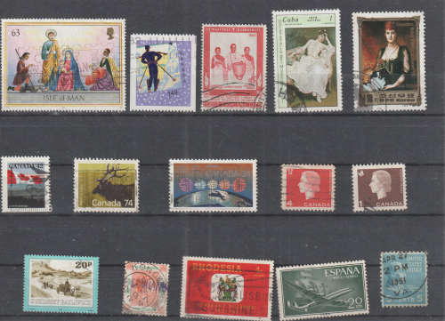 WORLD SELECTION BID PER STAMP TO TAKE ALL CARD EXCLUDED