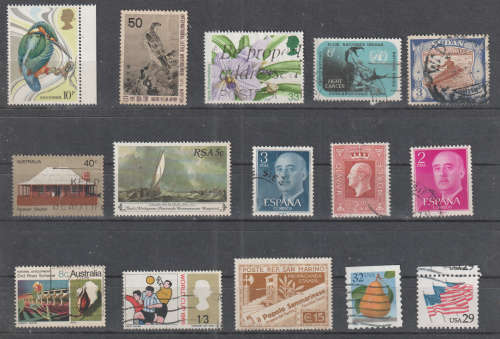 WORLD SELECTION BID PER STAMP TO TAKE ALL CARD EXCLUDED