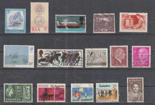 WORLD SELECTION BID PER STAMP TO TAKE ALL CARD EXCLUDED