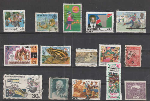 WORLD SELECTION BID PER STAMP TO TAKE ALL CARD EXCLUDED