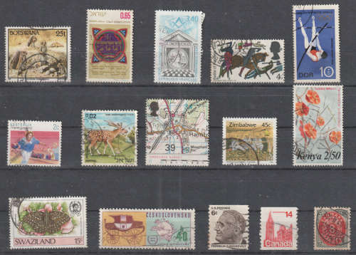 WORLD SELECTION BID PER STAMP TO TAKE ALL CARD EXCLUDED