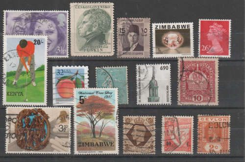 WORLD SELECTION BID PER STAMP TO TAKE ALL CARD EXCLUDED