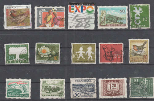 WORLD SELECTION BID PER STAMP TO TAKE ALL CARD EXCLUDED