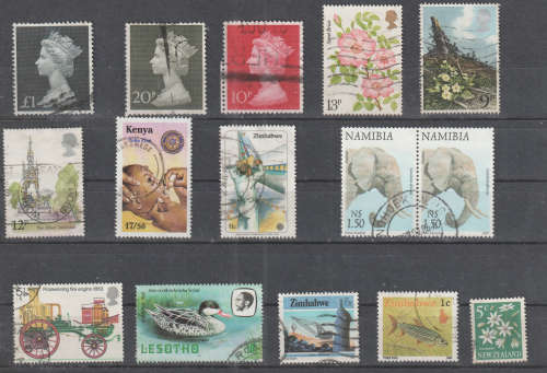 WORLD SELECTION BID PER STAMP TO TAKE ALL CARD EXCLUDED