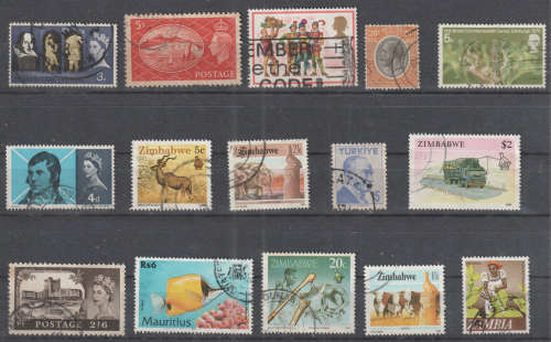WORLD SELECTION BID PER STAMP TO TAKE ALL CARD EXCLUDED