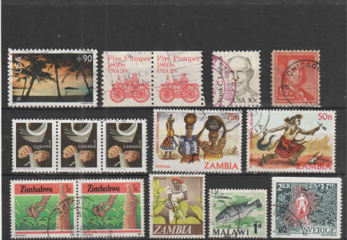 WORLD SELECTION BID PER STAMP TO TAKE ALL CARD EXCLUDED