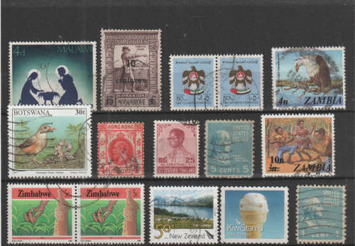 WORLD SELECTION BID PER STAMP TO TAKE ALL CARD EXCLUDED