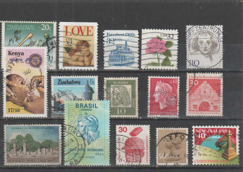 WORLD SELECTION BID PER STAMP TO TAKE ALL CARD EXCLUDED