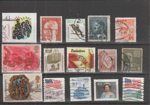 WORLD SELECTION BID PER STAMP TO TAKE ALL CARD EXCLUDED