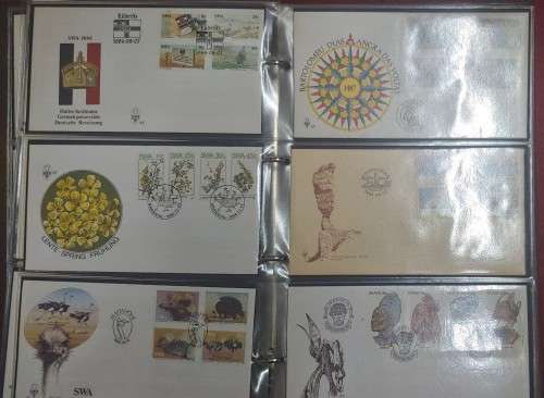 FIRST DAY COVER ALBUM PACKED WITH 120 VARIOUS COVERS BARGAIN 20 PAGES OF 6 COVERS