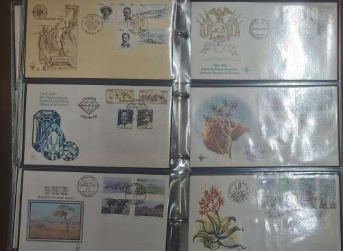 FIRST DAY COVER ALBUM PACKED WITH 120 VARIOUS COVERS BARGAIN 20 PAGES OF 6 COVERS