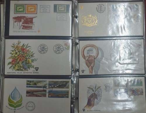FIRST DAY COVER ALBUM PACKED WITH 120 VARIOUS COVERS BARGAIN 20 PAGES OF 6 COVERS