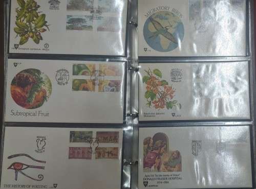 FIRST DAY COVER ALBUM PACKED WITH 120 VARIOUS COVERS BARGAIN 20 PAGES OF 6 COVERS