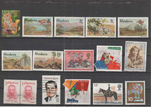 WORLD SELECTION BID PER STAMP TO TAKE ALL CARD EXCLUDED