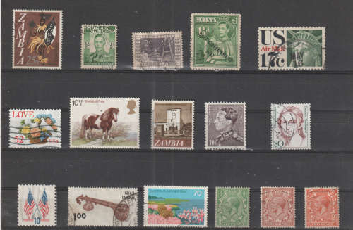WORLD SELECTION BID PER STAMP TO TAKE ALL CARD EXCLUDED