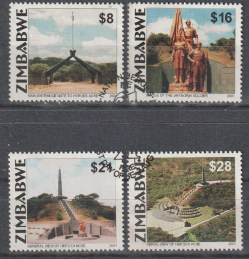 ZIMBABWE 2001 The 21st Anniversary of Independence - Heroes Acre Memorial, Harare UNH SG 1060-3