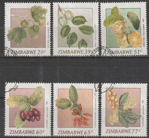 ZIMBABWE 1991 Wild Fruits UNH SG 810-815