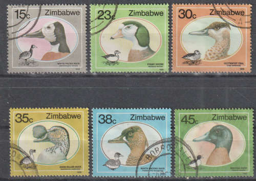 ZIMBABWE 1988 Wild Ducks and Geese of Zimbabwe UNH SG 740-5