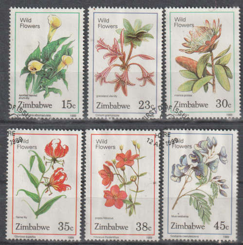 ZIMBABWE 1989 Wild Flowers UNH SG 750-5