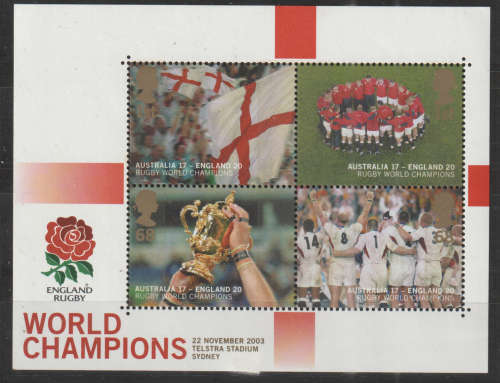 ENGLAND 2003 England, Winners of the World Cup of Rugby UMM SG MS2416