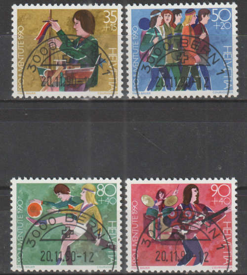SWITZERLAND 1990 Pro Juventute - Child Development CTO SG J312-5
