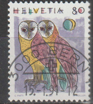 SWITZERLAND 1991 Definitive Issues CTO SG 1195