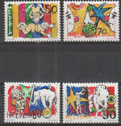 SWITZERLAND 1992 Circus UMM SG 1251-4