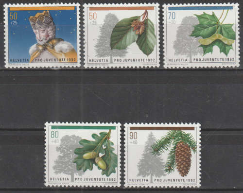 SWITZERLAND 1992 Pro Juventute - Trees UMM SG J320-4