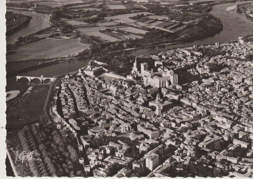 OLD MINT BLACK AND WHITE PHOTO POST CARD AVIGNON