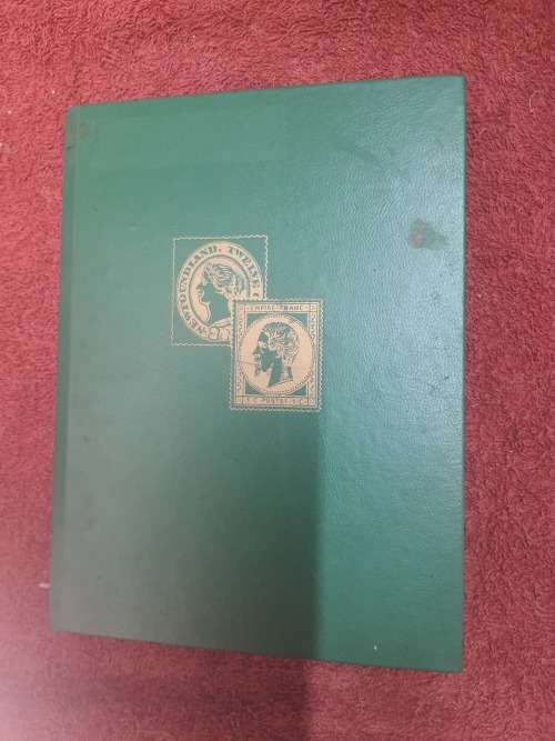 A5 GREEN STOCKBOOK LOADED WITH MIXED WORLD STAMPS 16/32 PAGE
